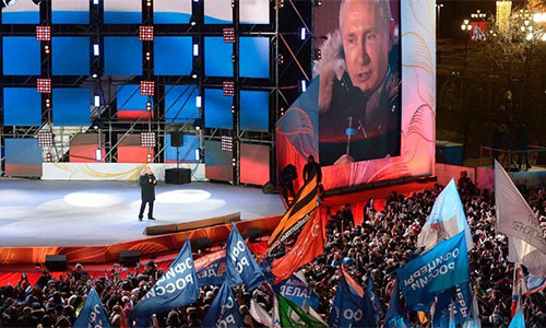 Aplastante Victoria de Putin en las elecciones en Rusia